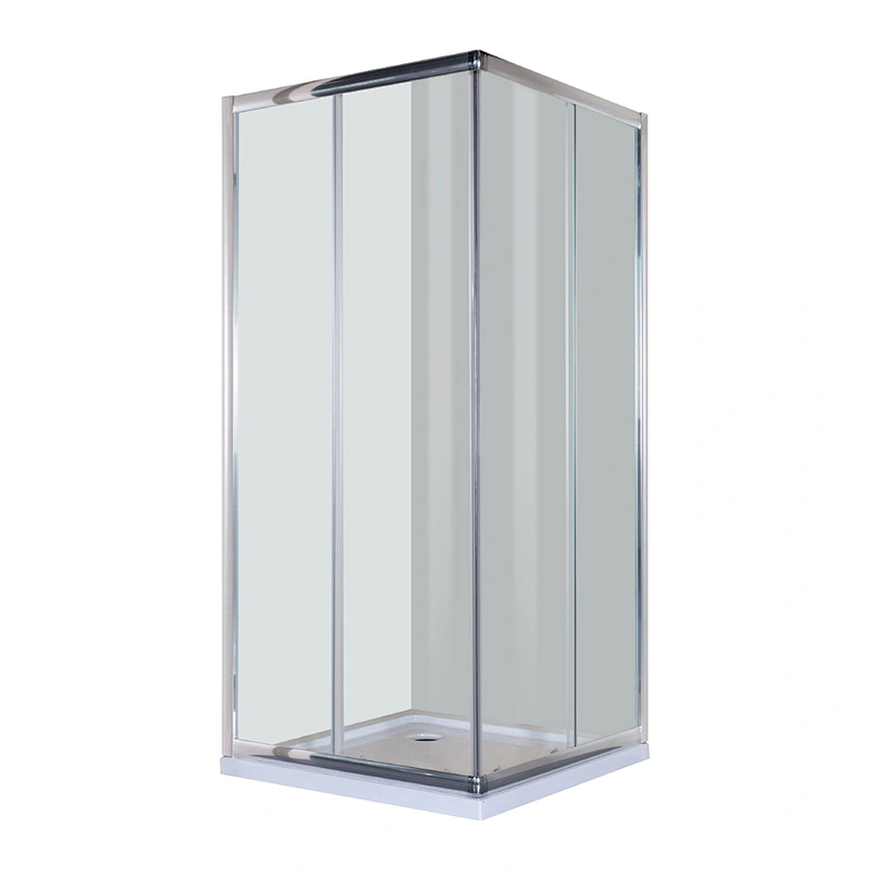 Bathroom lowes Freestanding Shower Room 6MM High Quality Painting Tempered Glass 2 Sides Shower Enclosure