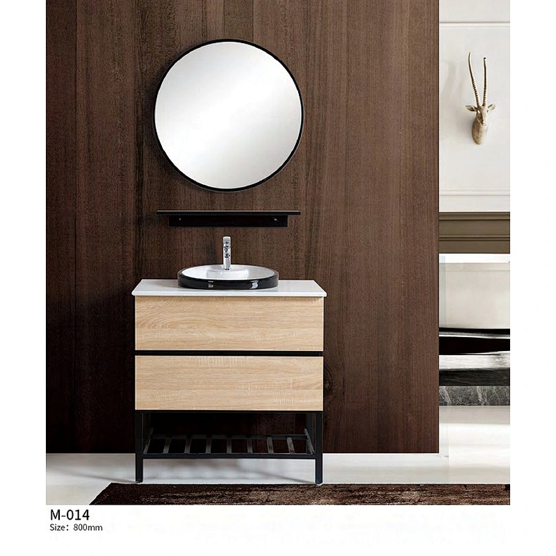 Modern design wholesale plywood mirror bathroom corner cabinet vanity