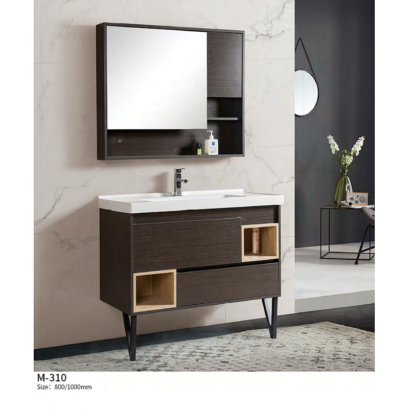 New Fashion Wholesale Pinghu Mirror Plywood Bathroom Cabinet