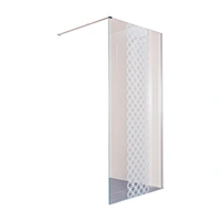 Factory Sale Low Price 8mm Tempered Glass Shower Frameless Walk In Shower Screens