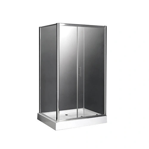 Modern Low Price White Tray Shower room With 1.2 MM Aluminium Frame Easy Clean Tempered Glass Shower Enclosure