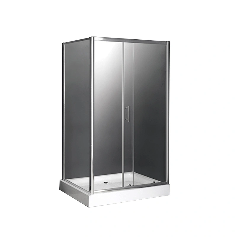 Modern Low Price White Tray Shower room With 1.2 MM Aluminium Frame Easy Clean Tempered Glass Shower Enclosure