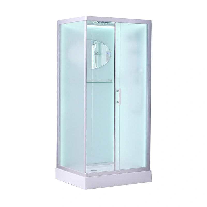 Hotel corner bath slide glass mini portable shower room