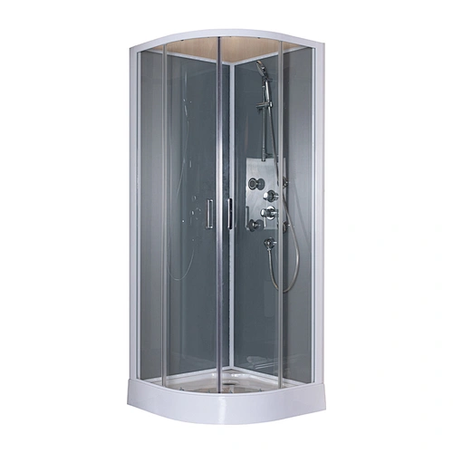 Simple Style Back Jets Bathroom Shower Cabin 5mm Clear Tempered Glass Sliding Door Shower Room