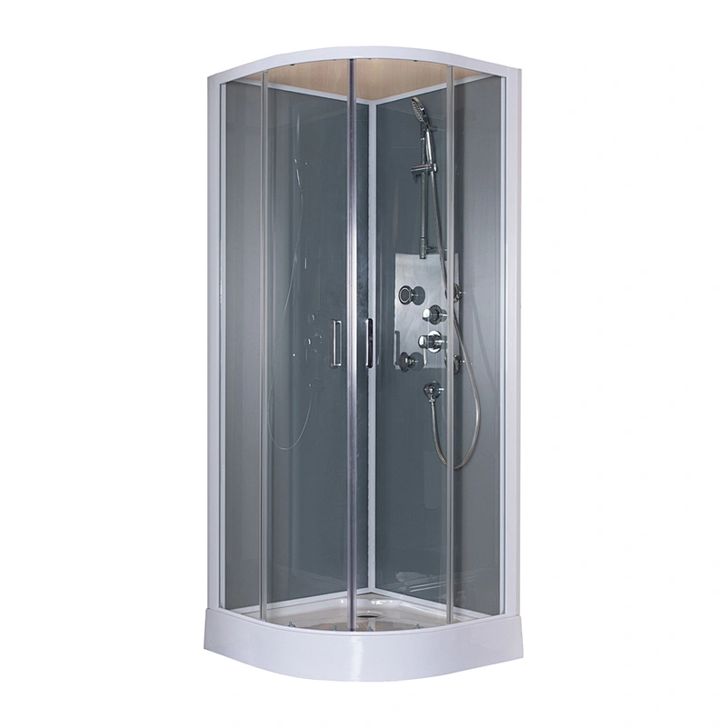 Simple Style Back Jets Bathroom Shower Cabin 5mm Clear Tempered Glass Sliding Door Shower Room