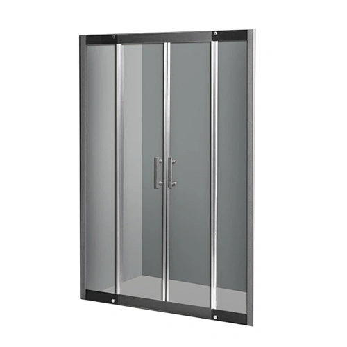 Luxury Home Bathroom Custom Size Stainless Steel Door Handle Shower Screen Shower Door