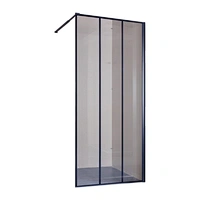 Factory Wholesale Cheap 2019 New Black Painting Design Walk In Shower Room Glass Shower Screens
