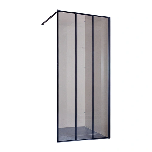 Factory Wholesale Cheap 2019 New Black Painting Design Walk In Shower Room Glass Shower Screens