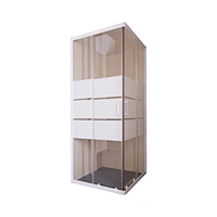 Factory Wholesale Cheap Price Bath Shower 90x90cm Free Standing Glass Room Portable Shower Enclosure