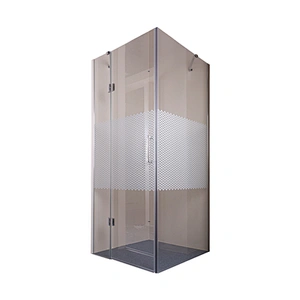 Free Standing Painting Tempered Glass Shower Room Factory Sales Hinge Shower Door Simple Shower Enclosure