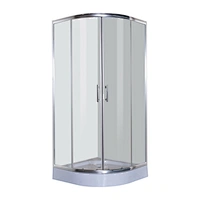 Basic Aluminium Clear Tempered Glass Shower Bathroom Low Price Sliding Shower Enclosure