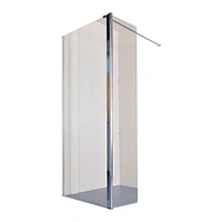 Basic Style 10MM Clear Tempered Glass Shower Door High Quality Chrome Aluminium Shower Screen