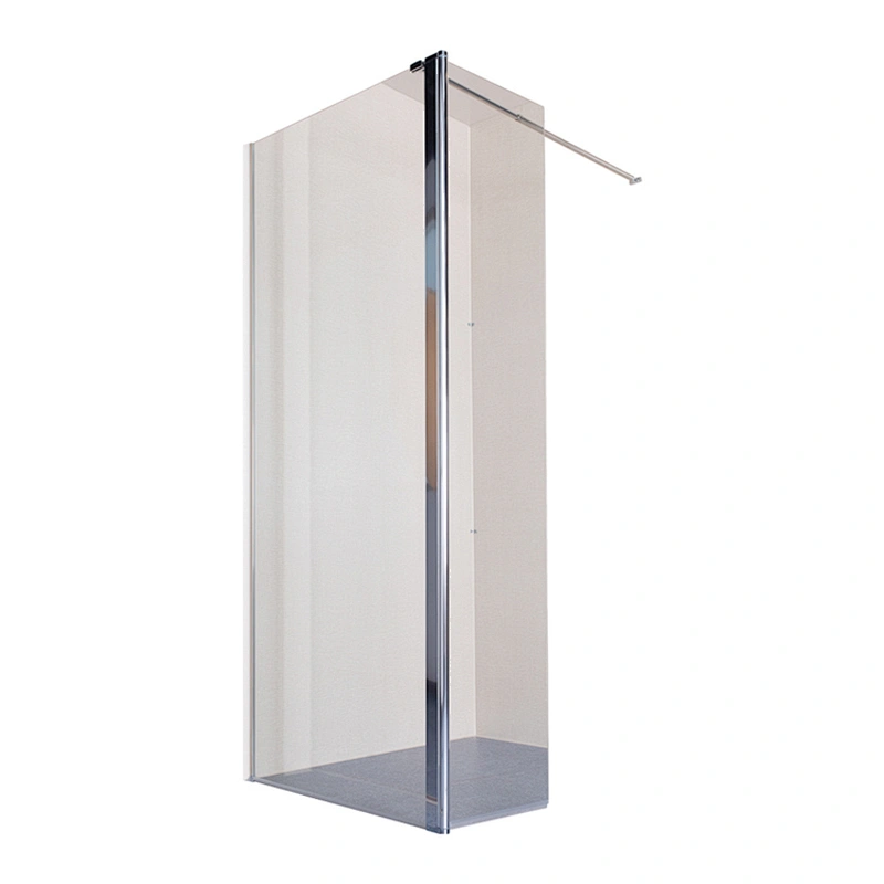 Basic Style 10MM Clear Tempered Glass Shower Door High Quality Chrome Aluminium Shower Screen
