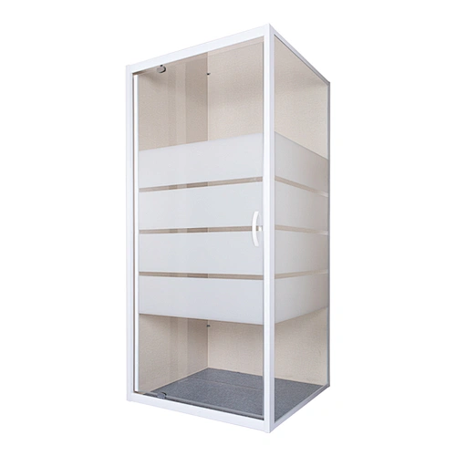 New Design White Painting Aluminium Frame Corner Shower Cabin Easy Clean Glass Shower Door Hinge Shower Enclosure