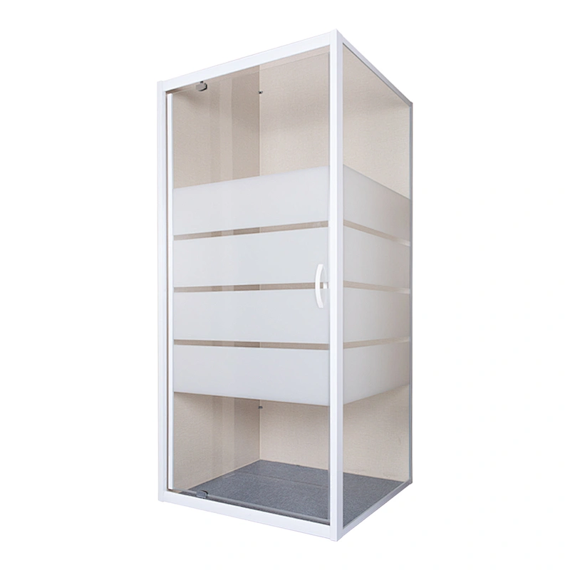 New Design White Painting Aluminium Frame Corner Shower Cabin Easy Clean Glass Shower Door Hinge Shower Enclosure