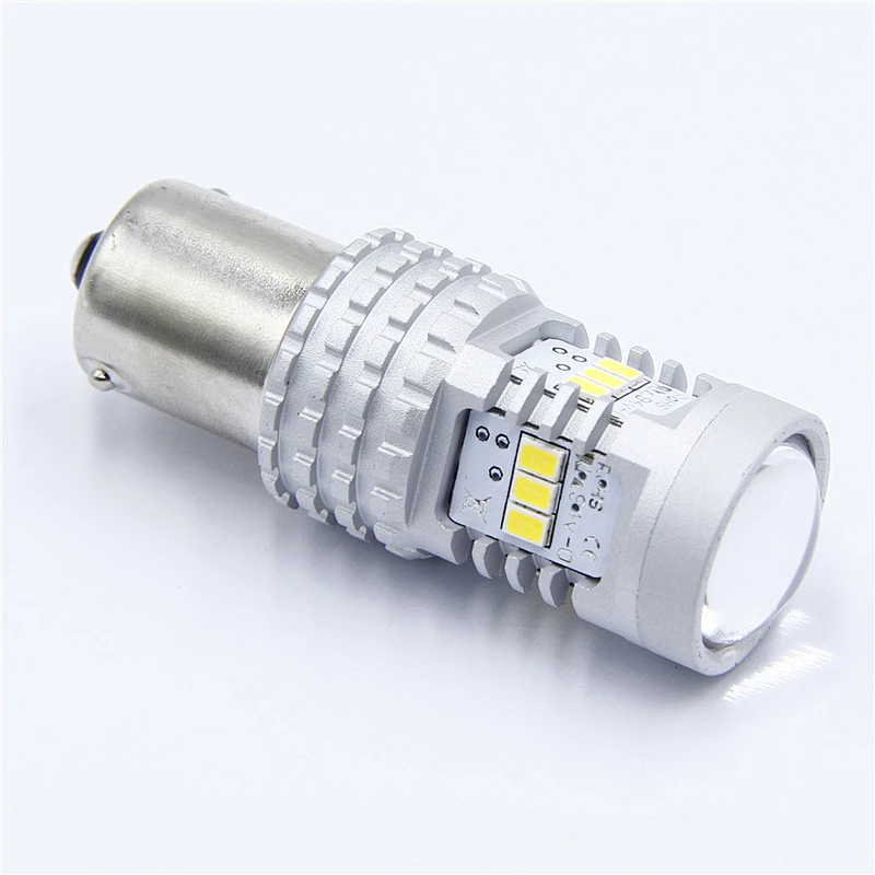 2019 DRL CSP 3020 chip 10V-16V real 600LM LED Brake Light Turn Light 1156 3156 7440