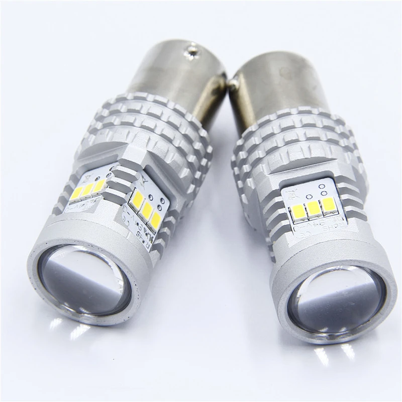2019 DRL CSP 3020 chip 10V-16V real 600LM LED Brake Light Turn Light 1156 3156 7440