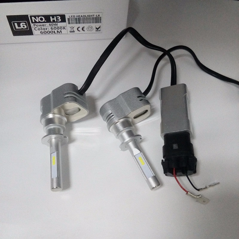 Super mini proyector L6 40W 6000lm H3 H4 H7 H11 9005 9007 9012 D1 D2 accesorios para automóviles LED faro Y22 PK Y19 T5 C6 CSP LED kit