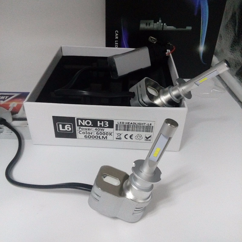 Super mini projector L6 40W 6000lm H3 H4 H7 H11 9005 9007 9012 D1 D2 car accessories LED headlight Y22 PK Y19 T5 C6 CSP LED kit