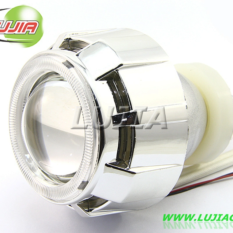 6Colors 3W 12V led HID Lens Projector Bi-Xenon HID Projector Lens light Angel Eyes kit headlight