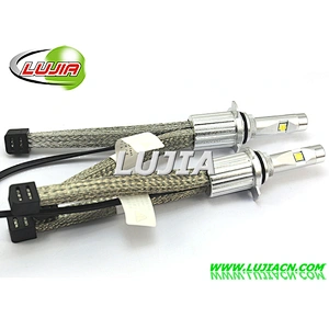 New Arrival Super Bright All in One FANLESS 40W 4800lm Crees XHP50 chip L5 H11 H8 H9 PGJ19/2 Car led headlight Conversion Kit