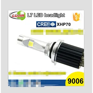 Lujia top-rated L7 6600LM 60W bulb xhp70 LED Headlight H1 H3 H4 880 HB3 HB4 HB5 9006 H11 auto parts