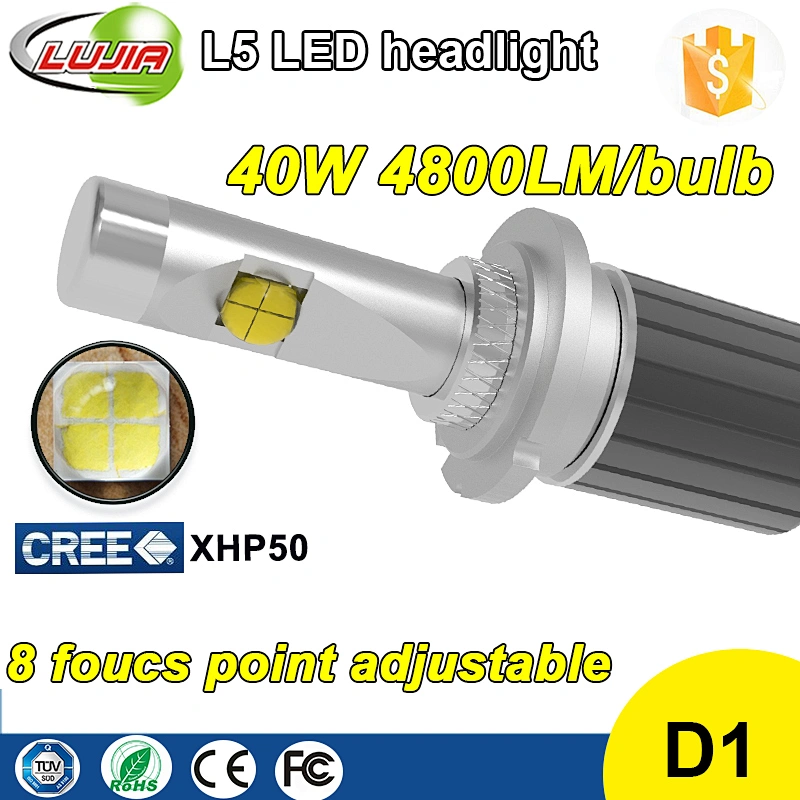 High Power Super Bright 9600 lumen d1s led head lights conversion L5 XHP50 LED 80W D1S D2S D3S D4S LED headlamp auto bulbs