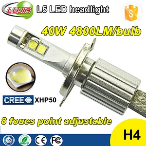 2016 Brightest Crees LED Car Headlight!H4 H13 9004 9007 hi/low beam 4800lm Fanless Crees led car headlight with Factory Price!!!