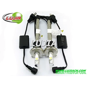 Fanless H4 H7 60W LED motor head light H4 high power led headlight L7 H4 6600lm Motorcycle led headlight fog light with XHP70