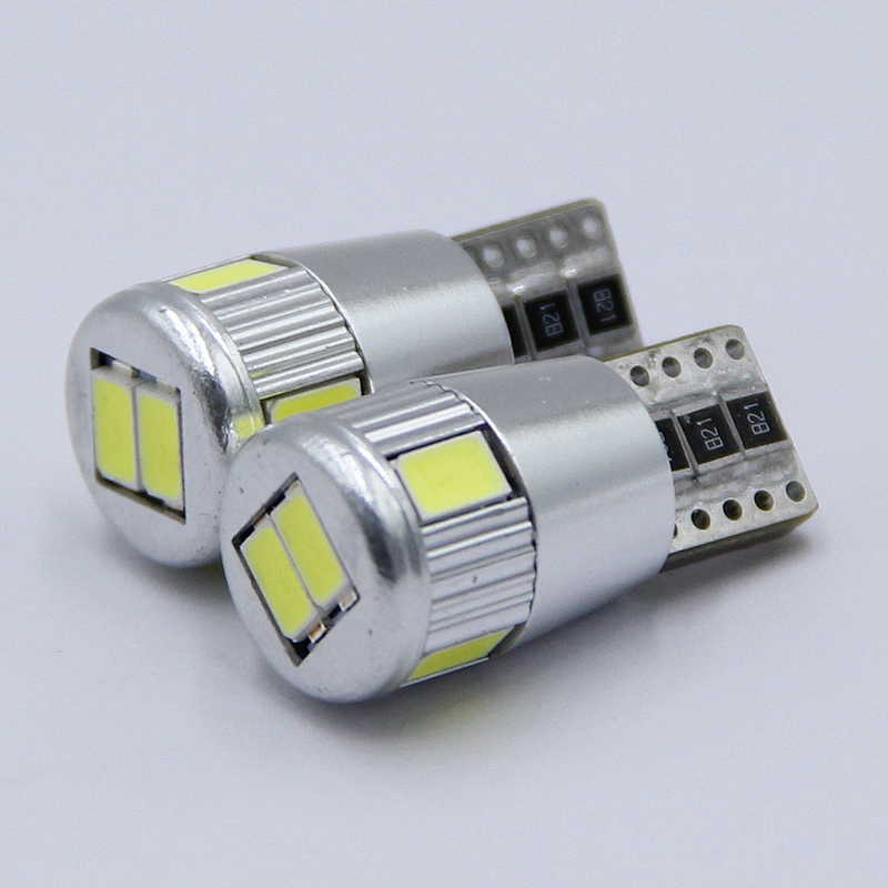 Powerful 10-32V DC AC 100lm 2w 0.17A T10 5630 6smd led light CANBUS