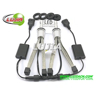 New Arrival Super Bright All in One FANLESS 40W 4800lm Crees XHP50 chip L5 H11 H8 H9 PGJ19/2 Car led headlight Conversion Kit