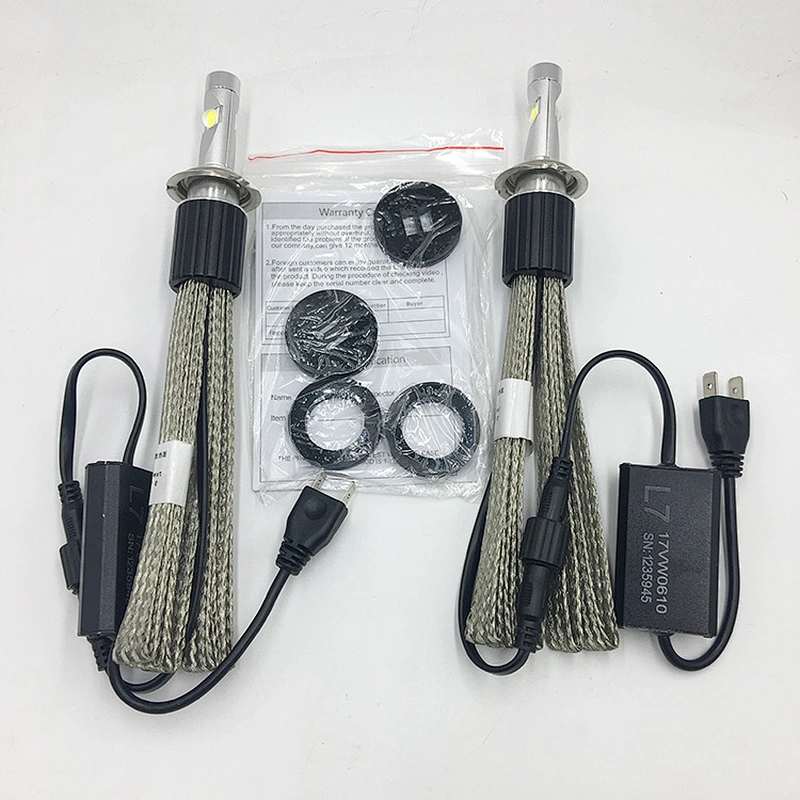2018 popular patent L7 6600lm xhp70 led h7 headlight with 8 lighting modes