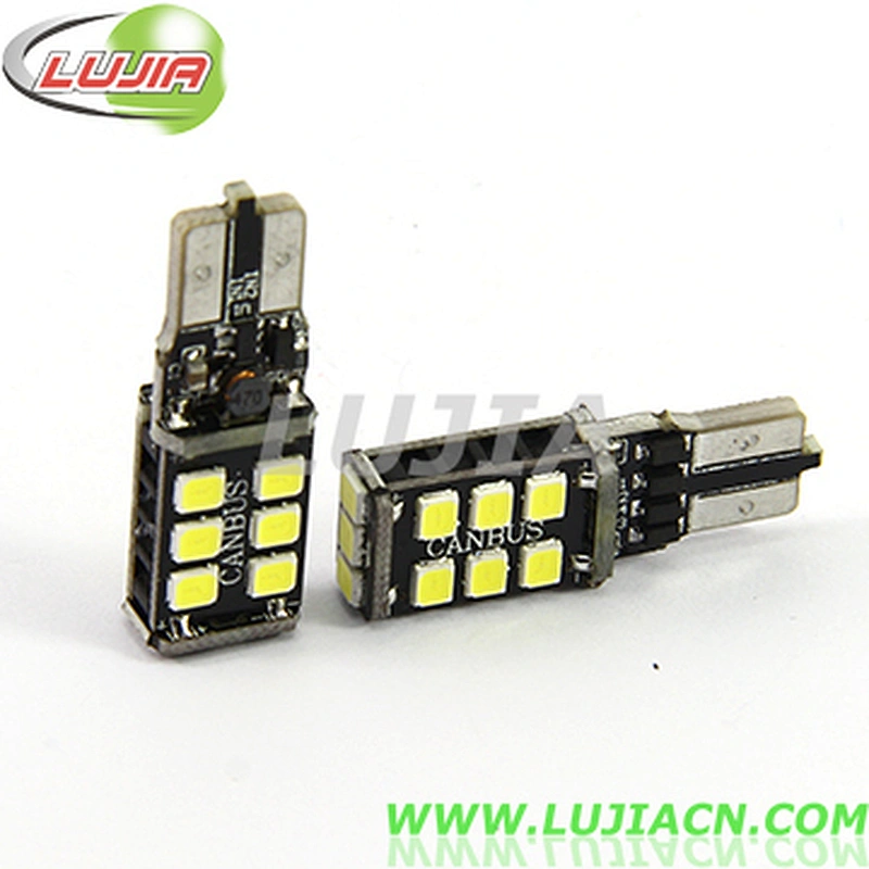 Newest high lumen W5W no error free white color 7.5w 12V 2835 15SMD back up brake turning interior t10 rgb led car light for sal