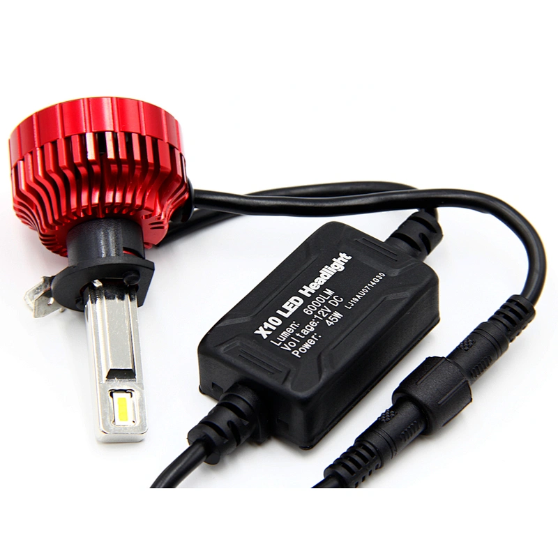 Faro auto LED X10 headlight Super lighting 6000lm 9005 led headlight bulb H1 H3 880 881 auto car led headlight