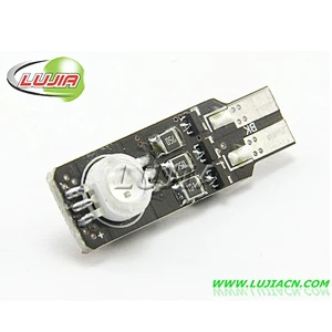 High power T10 6W socket led light patterns Car Auto led lamp strobe function car flash light