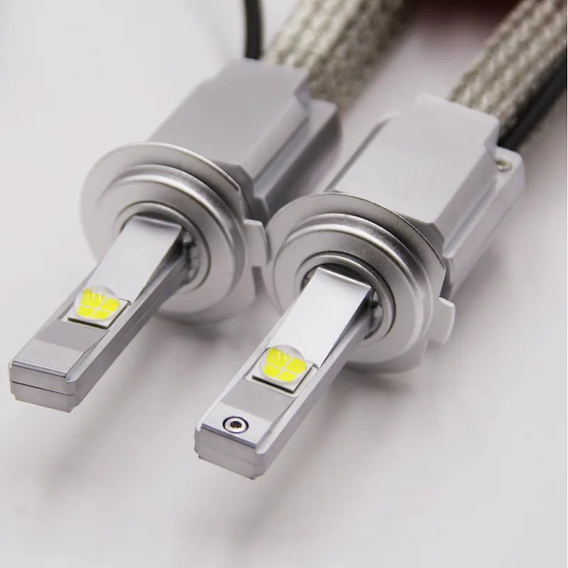 Motorcycle 2019 XHP70 car led headlight H7 kit 60W 6600LM auto parts , 9003 fog light H4 led car headlight manufacturer Lujia