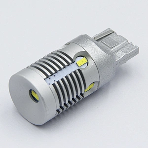2 years warranty 1500lm 23w 12pcs CSP chip small body t10 t20 bulb led CANBUS