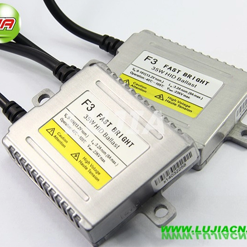 Lujia!! 0.1s quick start 9-16V F3 fast bright decoder 35W slim xenon HID ballast