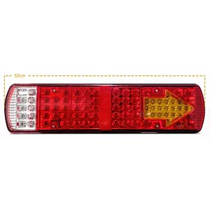 52cm 24V Hot selling colorful truck rear LED lamp led Rear light 87led truck tail lights