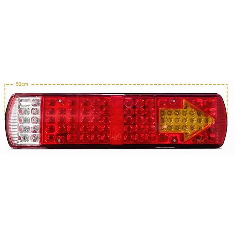 52cm 24V Hot selling colorful truck rear LED lamp led Rear light 87led truck tail lights