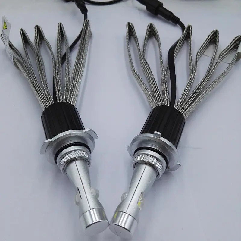 2017 motorcycle L7 LED Car Headlight 9005 HB3 / 6600lm XHP70 LED car bulb 60w 9006 HB4 Fanless Headlight conversion kit