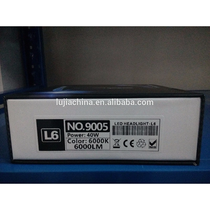 Lujia 2 years warranty L6 40w 6000lm Y22 9005 car led headlight vs c5 G5 T5 C6 COB H4 H7 H11 led automobile motorcycles headlamp