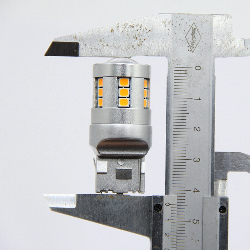 High brightness LED motorcycle fog light Dual color white amber T20 7440 7443 smd2835 Car led backup reverse tail light