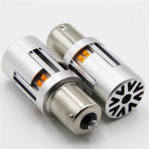2020 Lujia newest technology fan type 12v 24v s25 1156  canbus ba15s bau15s py21w p21w led turn signal light car