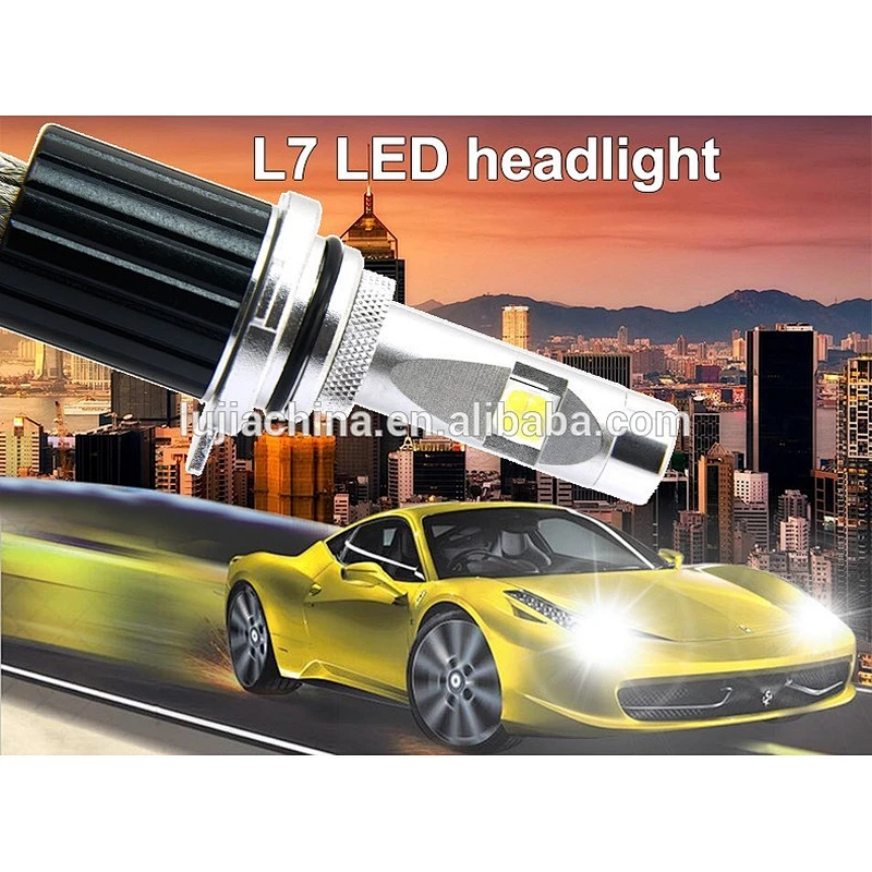 New products 2017 6V-48V 6600lm L7 D1S interior accessories lights led cars for crees XHP70 copper belt bulbs