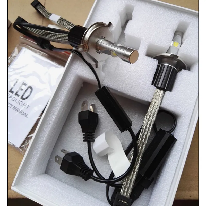 Lujia L7 XHP70 CAR H4 LED Headlight bulb 60W /Motor bike 6600LM Car LED Headlight bulb H11 H7