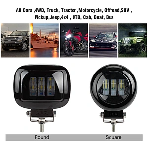 Newest 4.5'' 30w led work light, 4x4 LED car motor Fog Light For Jeep Boats ATV UTV SUV Tractor Offroad 12V 24V