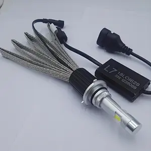 2017 motorcycle L7 LED Car Headlight 9005 HB3 / 6600lm XHP70 LED car bulb 60w 9006 HB4 Fanless Headlight conversion kit