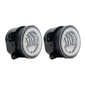 DOT SAE E9 4inch LED jeep turning Light 4'' Angel Eyes LED Fog Lamp 30W Round With DRL Car Accessories For Jeep Wrangler
