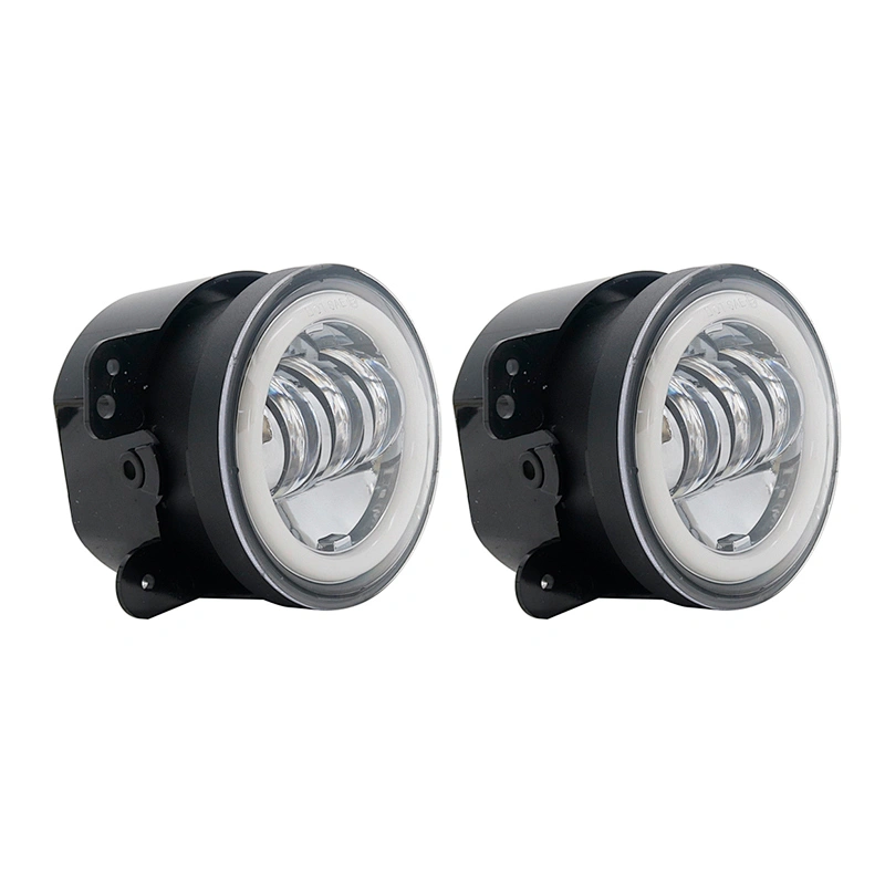 DOT SAE E9 4inch LED jeep turning Light 4'' Angel Eyes LED Fog Lamp 30W Round With DRL Car Accessories For Jeep Wrangler